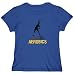 Live To Aerobics Sport Frauen T-Shirt (Stahlblau, Größe Large)
