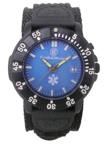 Smith & Wesson Emt Watch Back Glow Nylon Strap - Smith & Wesson SWW-455-EMT