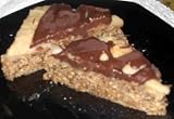 Chocolate Topped Hemp Seed Baklava Square