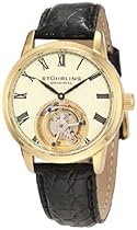 Big Sale Stuhrling Original Men's 312.333515 Tourbillon Dominous Limited Edition Mechanical Gold Tone Watch