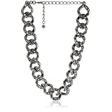 Kenneth Jay Lane Gunmetal And Hematite Large L