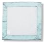 SwaddleDesigns Baby Lovie- Polka Dot Flannel with SeaCrystal Satin