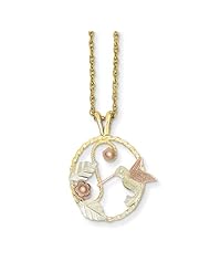 10k Black Hills Gold Hummingbird Pendant. Metal Wt- 1g