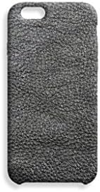 Iphone 6 Gun Metal Genuine Metallic Leather Case 100 % Authentic Leather Handmade Premium Slim Case smooth touch