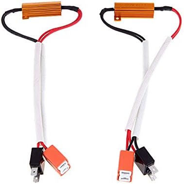 2pcs HID Xenon Kit 50 Watt 6ohm Load Resistors DRL Lamp Decoder Canbus 9-14v