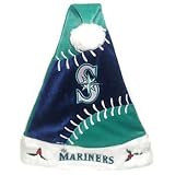 Seattle Mariners Color Block Santa Hat