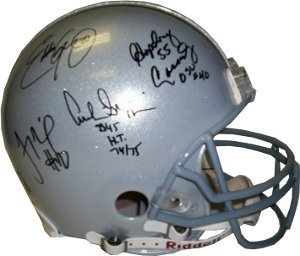 Troy Smith Signed Ohio State Buckeyes Full Size Authentic Helmet Heisman Winners 4 sig