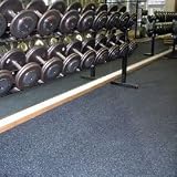 Rollout Rubber Flooring-4' x 50' Black (EA)