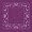 Small Flower Center w/ Paisley Square Purple