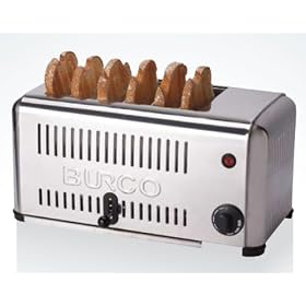 Burco 6 slice Commercial toaster stainless steel