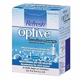 Refresh Optive Sensitive Preservative-Free Lubricant Eye Drops 30 ct (Quantity of 3)