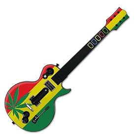 Rasta desgin نظام PS3 / اكس بوكس 360 قيثارة البطل الثالث ليه بول جيبسون قيثارة المراقب المالي الجلد ملصقا لصائق