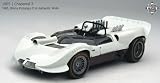1/18 Exoto 1965 Chaparral 2 Works Prototype II Authentic White with Shark Fin Front Fenders, Clean Rear Fenders