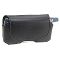 Premium Horizontal Leather Pouch for palmOne Treo 650, 600, 700, BlackBerry 7100 Series