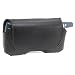 Premium Horizontal Leather Pouch for palmOne Treo 650, 600, 700, BlackBerry 7100 Series