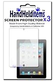 3 Pack of HHI iPad 2 / iPad 3 (The New iPad) Anti-Fingerprint, Anti-Glare, Matte Finishing Screen Protector (3 Pack + Free HandHelditems Stylus Pen)
