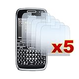 FIVE (5) Premium Crystal Clear LCD Screen Protectors for Nokia E72 by Acces ....