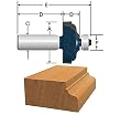BOSCH 85585M 1-3/8-Inch Diameter 9/16-Inch Cut Carbide Tipped Ogee Router Bit With Fillet 1/2-Inch Shank
