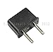 DekCell Plug Adapter for USA Flat to Europe Round Pin
