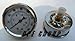 NEW STAINLESS STEEL LIQUID FILLED PRESSURE GAUGE WOG WATER OIL GAS 0 to 160 PSI CENTER BACK MOUNT 0-160 1/4