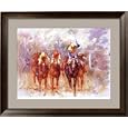 Homestretch Framed Art Poster Print by Richard Judson Zolan, 34x28