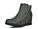 DREAM PAIRS FAY Women's Fashion Casual Elastic Pull On Low Ankle Hidden Wedge Boots