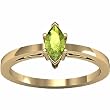 14K Yellow Gold Peridot Ring