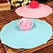 Silicone Watertight Cup Mug Lid Cover Cap leak proof leakproof Set selection 4pcs (Roses)