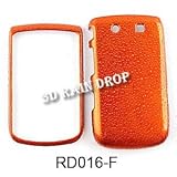 Blackberry Torch 9800 3D Rain Drop Design, Burn Orange Hard Case/Cover/Faceplate/Snap On/Housing/Protector