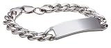 Sterling Silver Men's ID Bracelet, 8.5