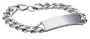 Sterling Silver Men's ID Bracelet, 8.5"