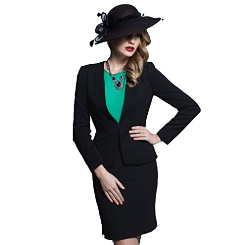 [ニューヤ] Newya レディース スーツ フォーマル ワイシャツ タイトスカート 通勤 ビジネス クールビズ サマースーツ 入学式 卒業式 事務服 面接 冠婚葬祭 ツーピース 同窓会 キャリア 女性 就活 ママ ウオッシャブル