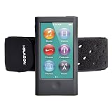 i-Blason Sport Armband and Flexible Case Combo for iPod nano 7th generation + Screen Protector and Wire organizer (2012 September version iPod Nano 7G) Black