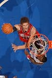 New Jersey Nets v Los Angeles Clippers: Brook Lopez and Rasual Butler Photographic Poster Print by Noah Graham, 16x24