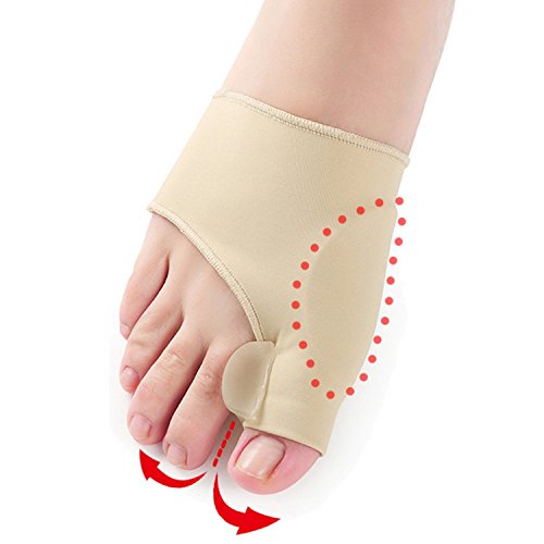 Bunion corrector sleeve with gel pad - toe separator, spacer, str…