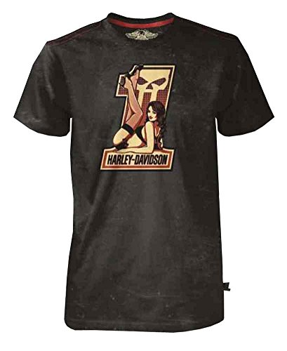 Harley-Davidson Men's Black Label Vixen Girl Short Sleeve T-Shirt Black 30293138