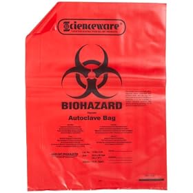 Bel-Art, Scienceware, 131641419, Bag, Polypropylene, Biohazard Disposal, 14x19, 200/Box