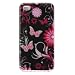 Premium Hard Crystal Case Cover for Apple iPhone 4, 4th Generation, 4th Gen - Cool Pink Butterfly Print
