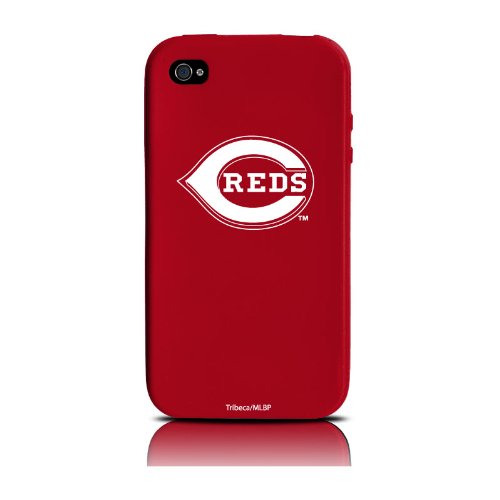 MLB Cincinnati Reds Varsity Jacket Silicone Shield for Apple iPhone 4