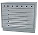 Greene Manufacturing, Inc. DTL-3628-6000-W Duratech Base Cabinet Lab Height - 36"W x 28"D x 34"H #50 Power Panel Three Drawer Base, Metal: Structural Gray