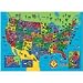 Faces and Places 100 Piece USA Map Puzzle