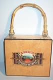 Authentic Cigar Box Purse with Bambo Handle