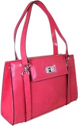 Pratesi 32cm 'Beato Angelica' Leather Briefpurse in Pink Brunelleschi Leather