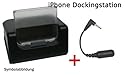 USB Dockingstation mit Netzteil für iPhone + 3,5mm Klinkenstecker Headset Adapter
