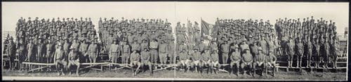 c1913 Cos. G, H, &amp; M Engineers Mounted Platoon (Banner Open), Texas City, Tex. 3