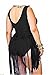 Sportown Women's Plus Size Retro High Waist Braided Fringe Top Bikini Swimwear Set