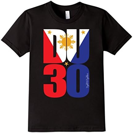 Kids DU30 President Rodrigo Duterte Philippines Pinoy Pride 12 Black