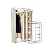 Kitchen & Housewares : Double Large Cream Portable Canvas Wardrobe Cupboard