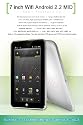 iRulu&reg; Brand 7" Knightpad Android 2.2 OS Resistive Touchscreen Tablet PC Google 3G WiFi Mobile Internet Device (MID) 4GB capactiy (Silver color)