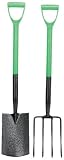 Draper 16566 Easy Find Carbon Steel Garden Fork and Spade Set